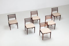 Erling Torvits set of six dining chairs in rosewood Soro Denmark 1960