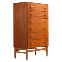 Poul M. Volther chest of drawers model F17 in teak FDB Møbler Denmark 1960