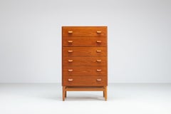Poul M. Volther chest of drawers model F17 in teak FDB Møbler Denmark 1960