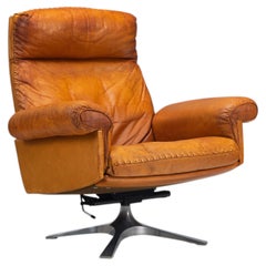 De Sede DS-31 high-back lounge chair in naturel leather Switzerland 1970
