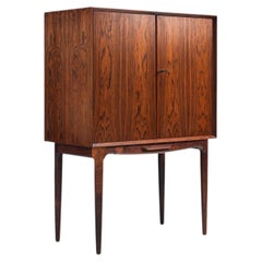 Illum Wikkelso bar cabinet in rosewood C. F. Christensen Denmark 1960