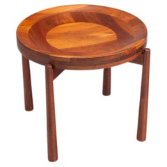 Jens Quistgaard sculptural tray table in teak Denmark 1960