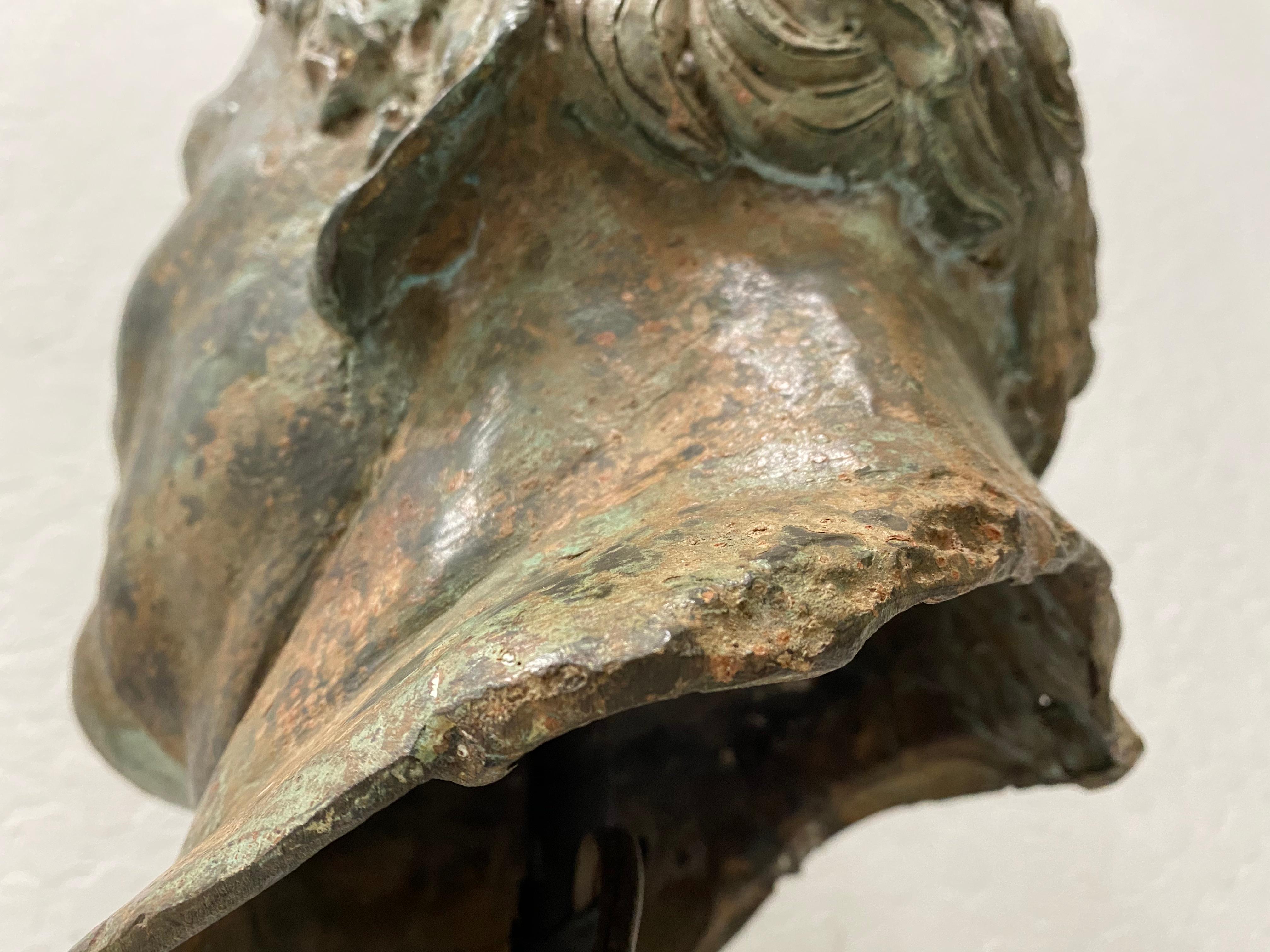 19th Century Bronze Head after Greek Antiquities 8