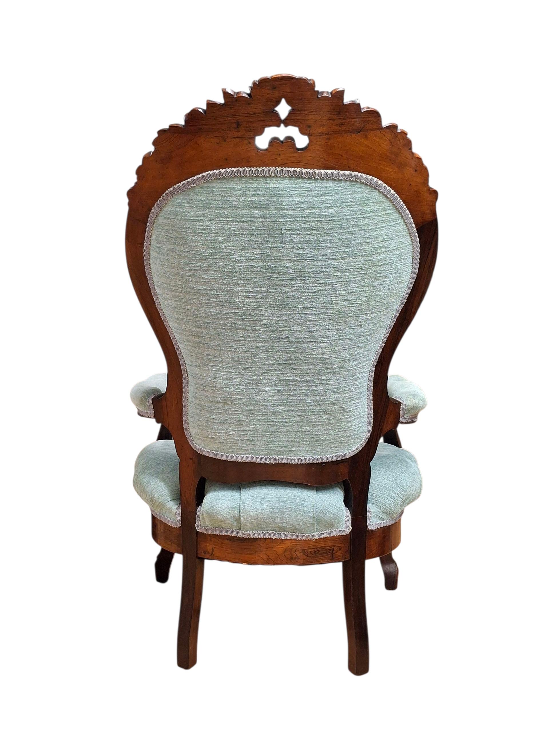 Sillón de estilo rococó atribuido a John Belter en venta 2