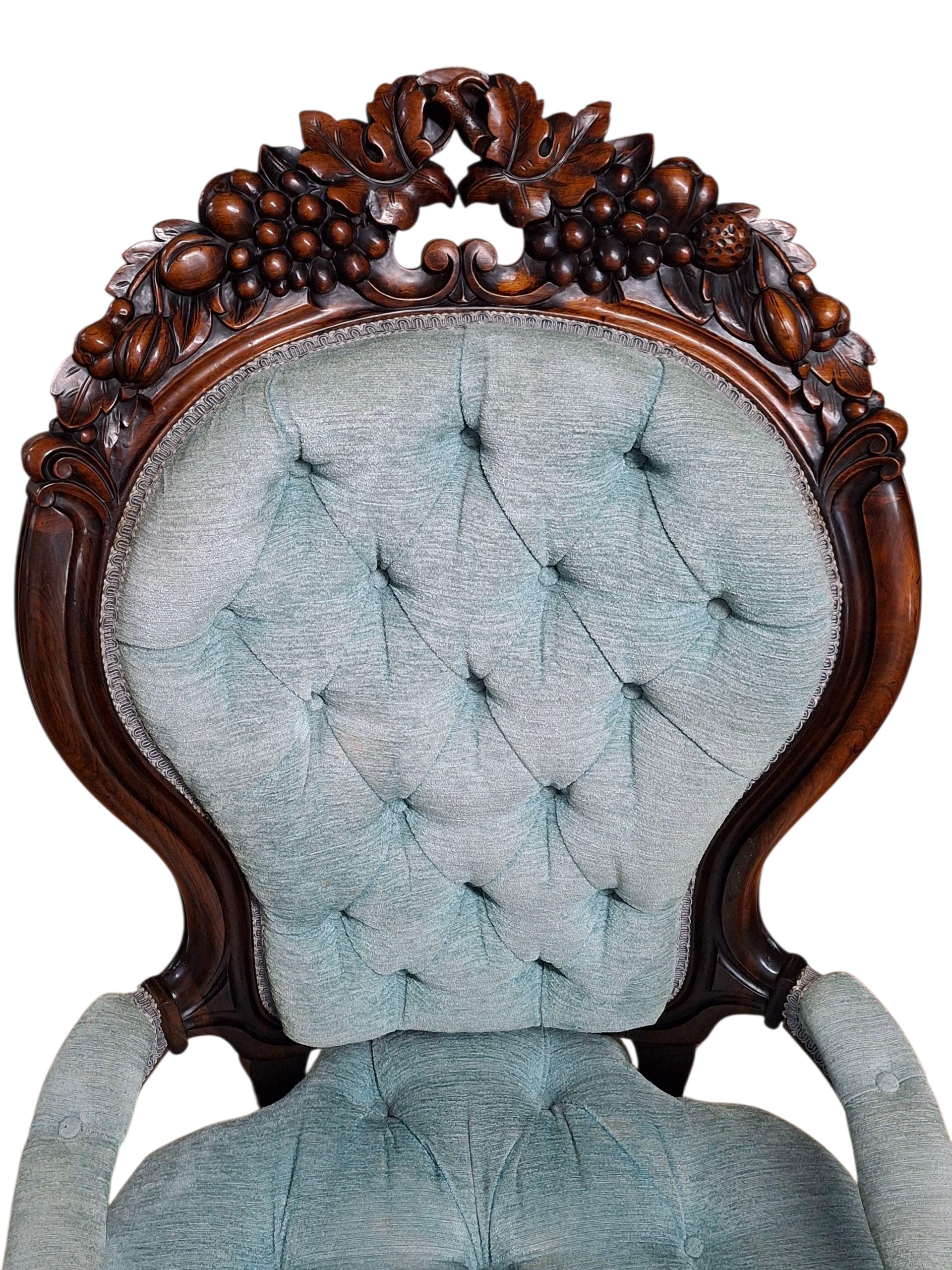 Sillón de estilo rococó atribuido a John Belter en venta 4