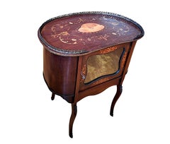 Vintage French Louis XV-style Small Liquor Cabinet/ Occasional Table