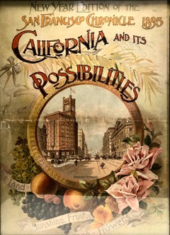 Enmarcado, 1895, San Francisco. Portada de Año Nuevo de Chronicle: «California y sus posibilidades»