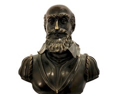 Late 19th Century Bronze Bust of King Henry IV of France