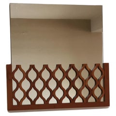Wall Mirror Calligaris Cherrywood PostModern Italian Design 1990s
