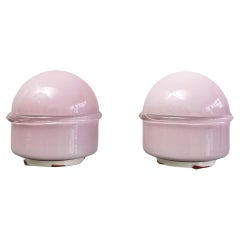 Midcentury Table Lamp Murano Glass Noti Massari for Leucos Italy 1970s Set of 2