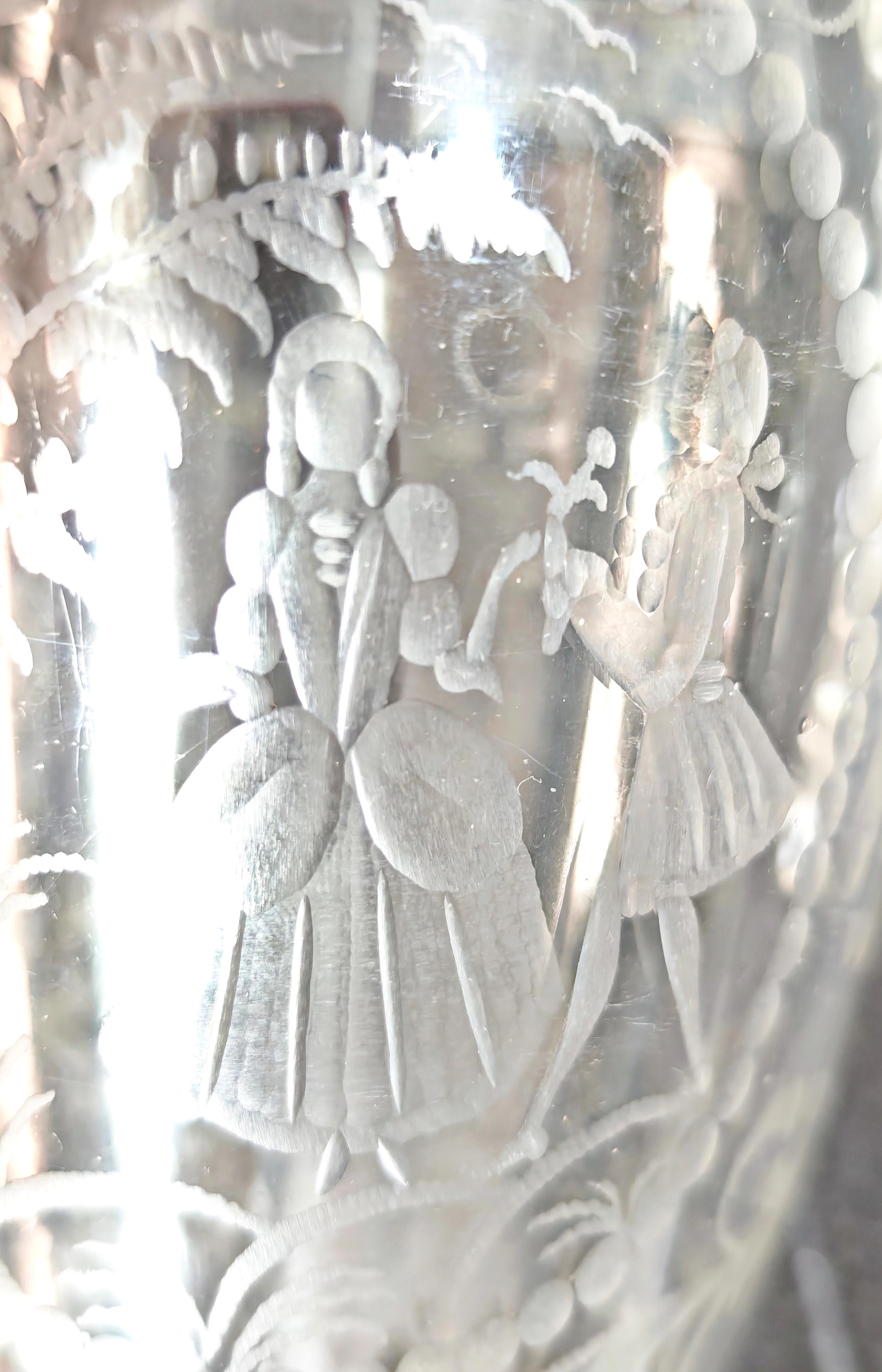Mid-Century moderno Guido Balsamo Stella Production S.A.L.I.R. Italia anni '30 Vaso in vetro soffiato metà secolo in vendita