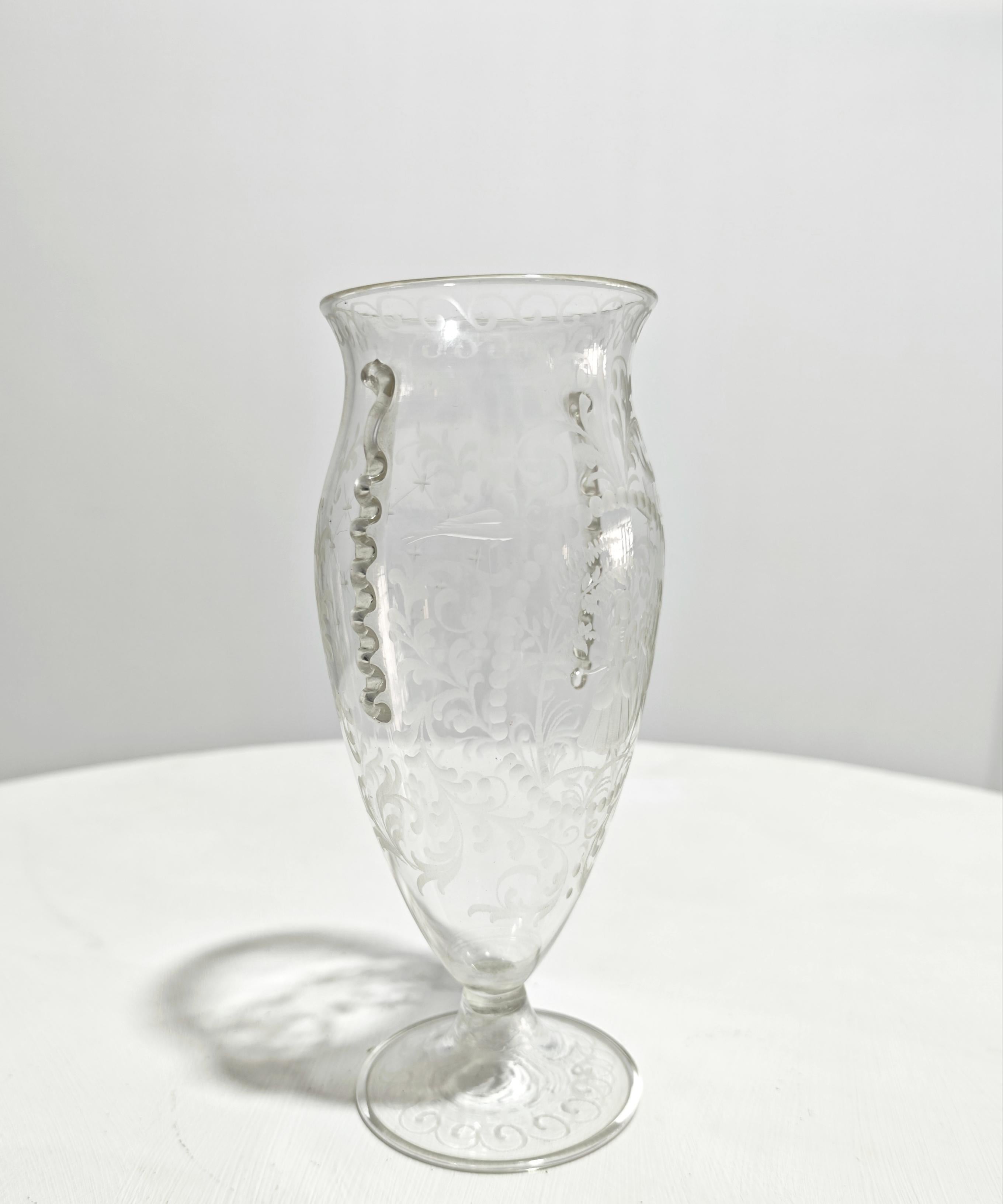 Guido Balsamo Stella Production S.A.L.I.R. Italia anni '30 Vaso in vetro soffiato metà secolo in vendita 2