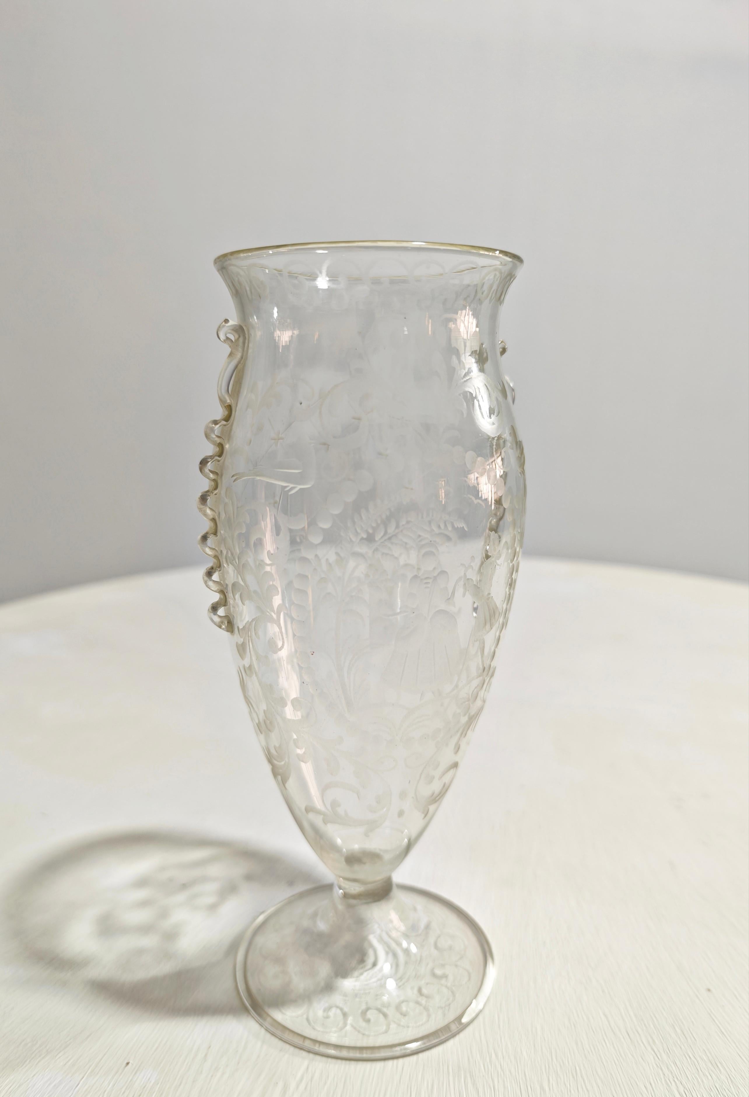 Guido Balsamo Stella Production S.A.L.I.R. Italia anni '30 Vaso in vetro soffiato metà secolo in vendita 7