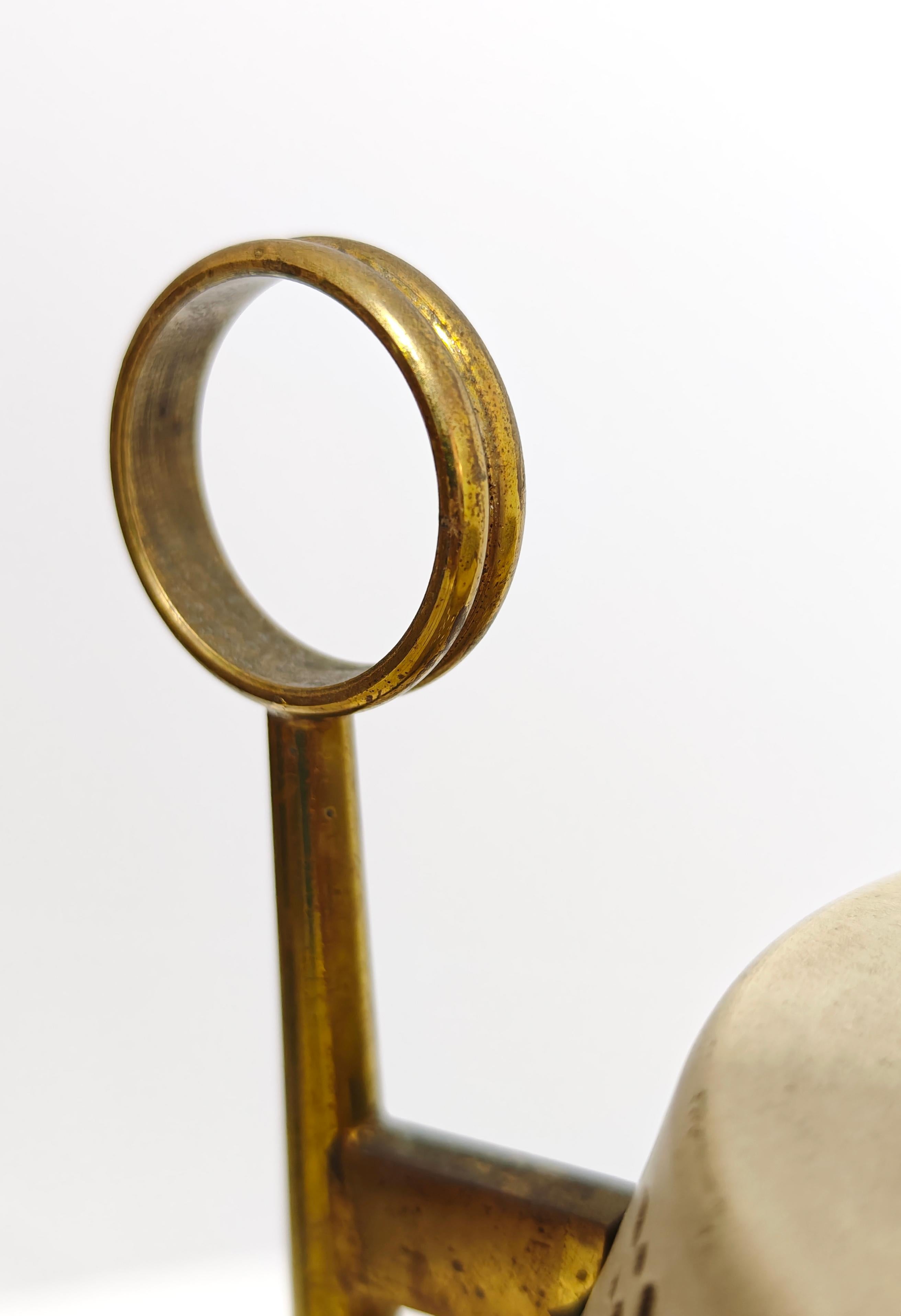 Pietro Chiesa Para Fontana Arte Italia 1940 Lámpara de mesa de latón y cristal Mediados de siglo en venta 2