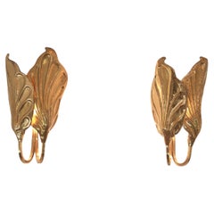 Pair of brass wall sconces by Tommaso Barbi for G&G Studio, Italy, 1960s–1970s
