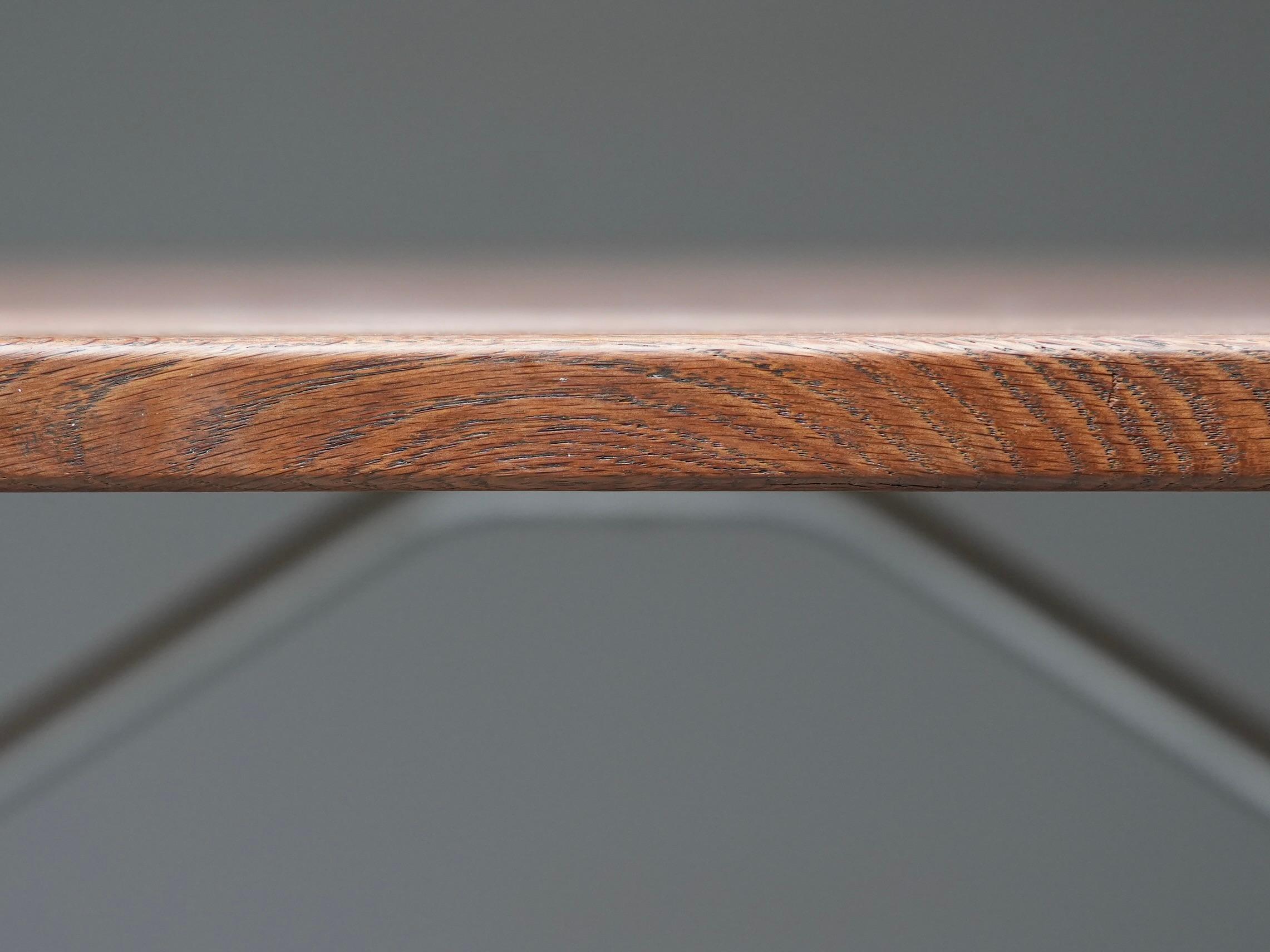 Table de salle à manger 303 en Oak Oak et métal, Hans Wegner by Andreas Tuck, Danemark, années 1950 en vente 5