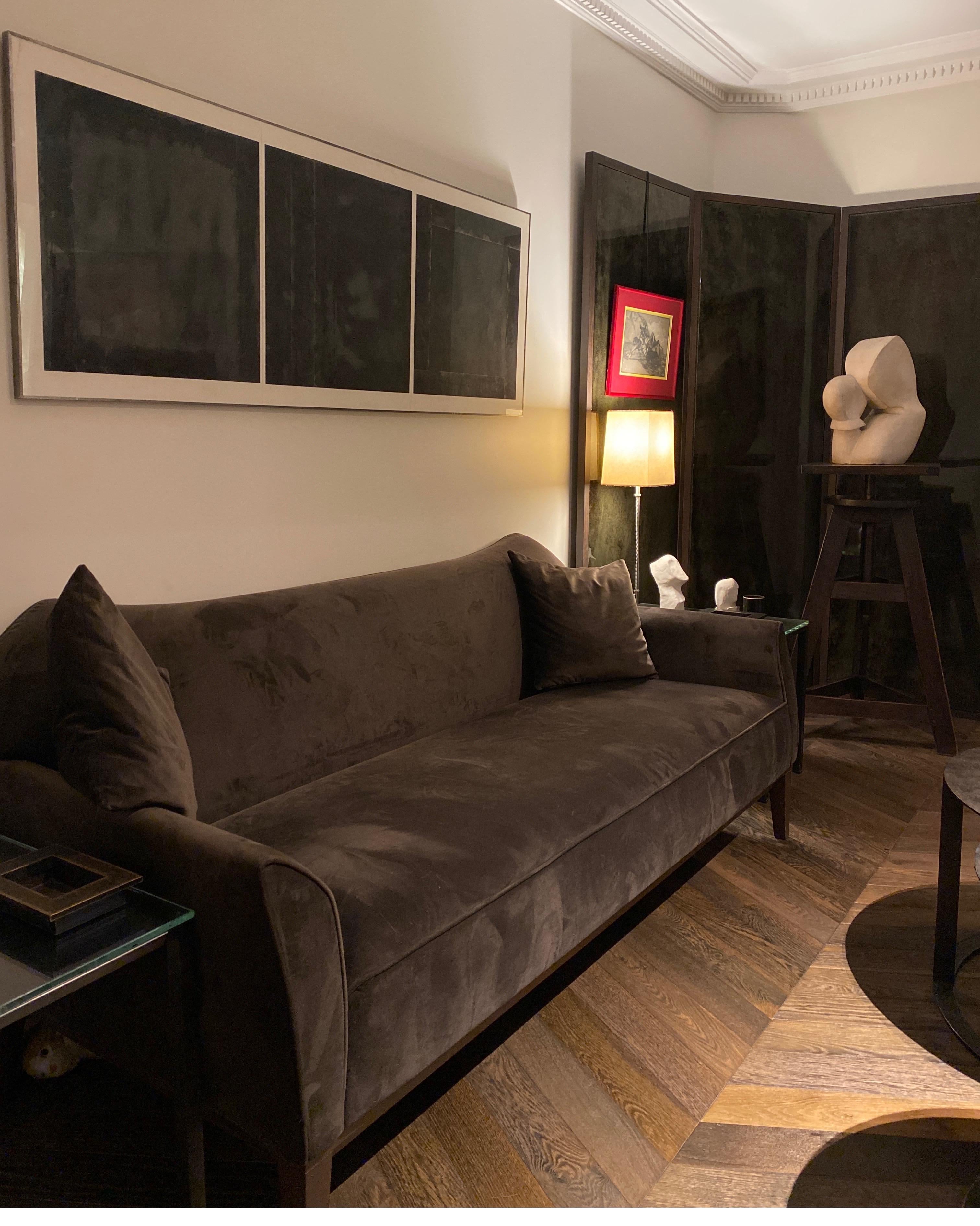 Moderne Atelier Linné Canapé trois places en hêtre teinté en vente