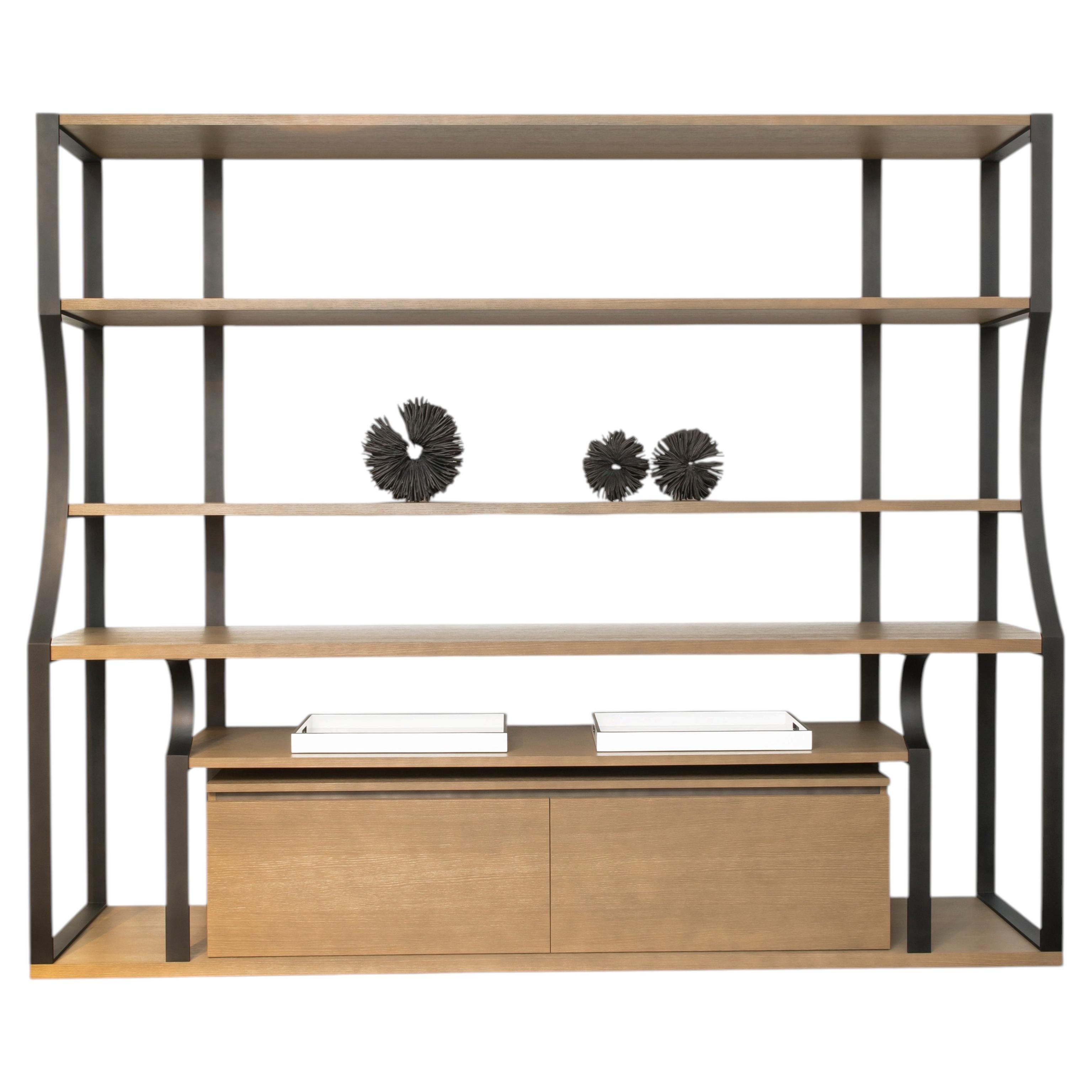 Libreria Ruban di Atelier Linné: Design minimalista in Oak/One e Steele in vendita