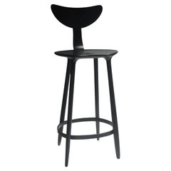 Black Stained Ash Daiku Bar Chair by Victoria Magniant