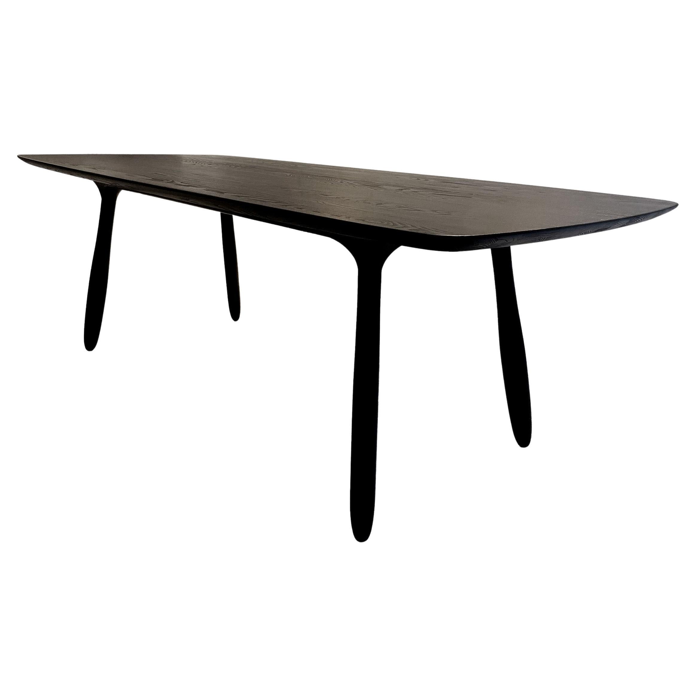 Black Stained Ash Daiku Table 220 by Victoria Magniant  For Sale