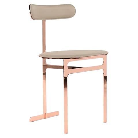 Park Place Dining Chair by Yabu Pushelberg with Steel Metal Frame For Sale