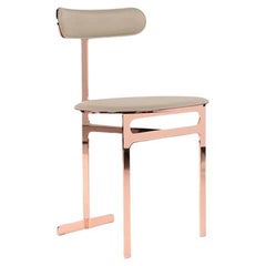 Park Place Dining Chair by Yabu Pushelberg with Steel Metal Frame