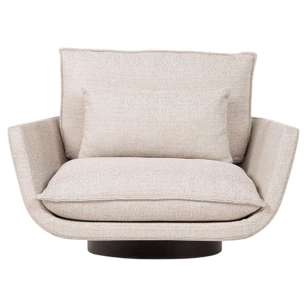 Rua Ipanema Lounge Chair by Yabu Pushelberg with Swivel Walnut or Oak Base