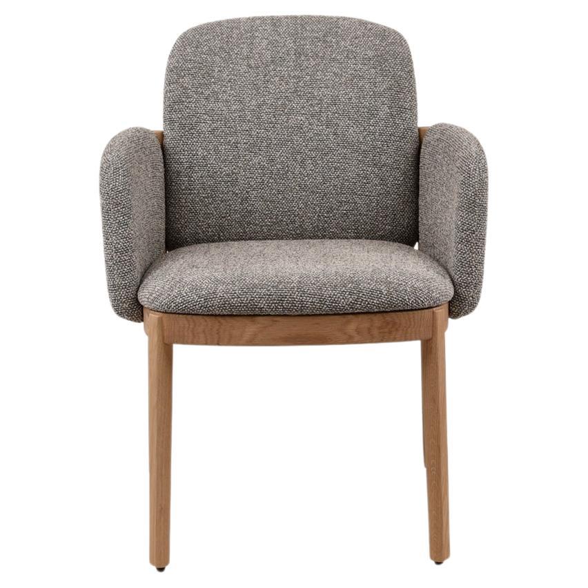 Granville Bridge Arm Chair by Sebastian Herkner in Solid Oak Frame