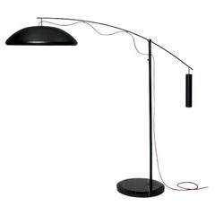 Takayama Stehlampe von Yabu Pushelberg in Metall- und Marmoroberflächen