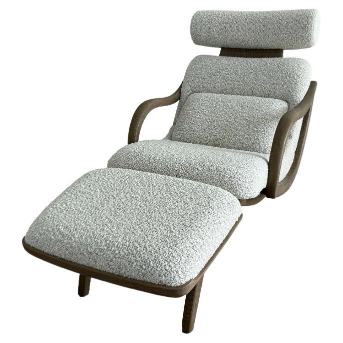 Skyline Chaise Longue with Armrest By André Fu Living