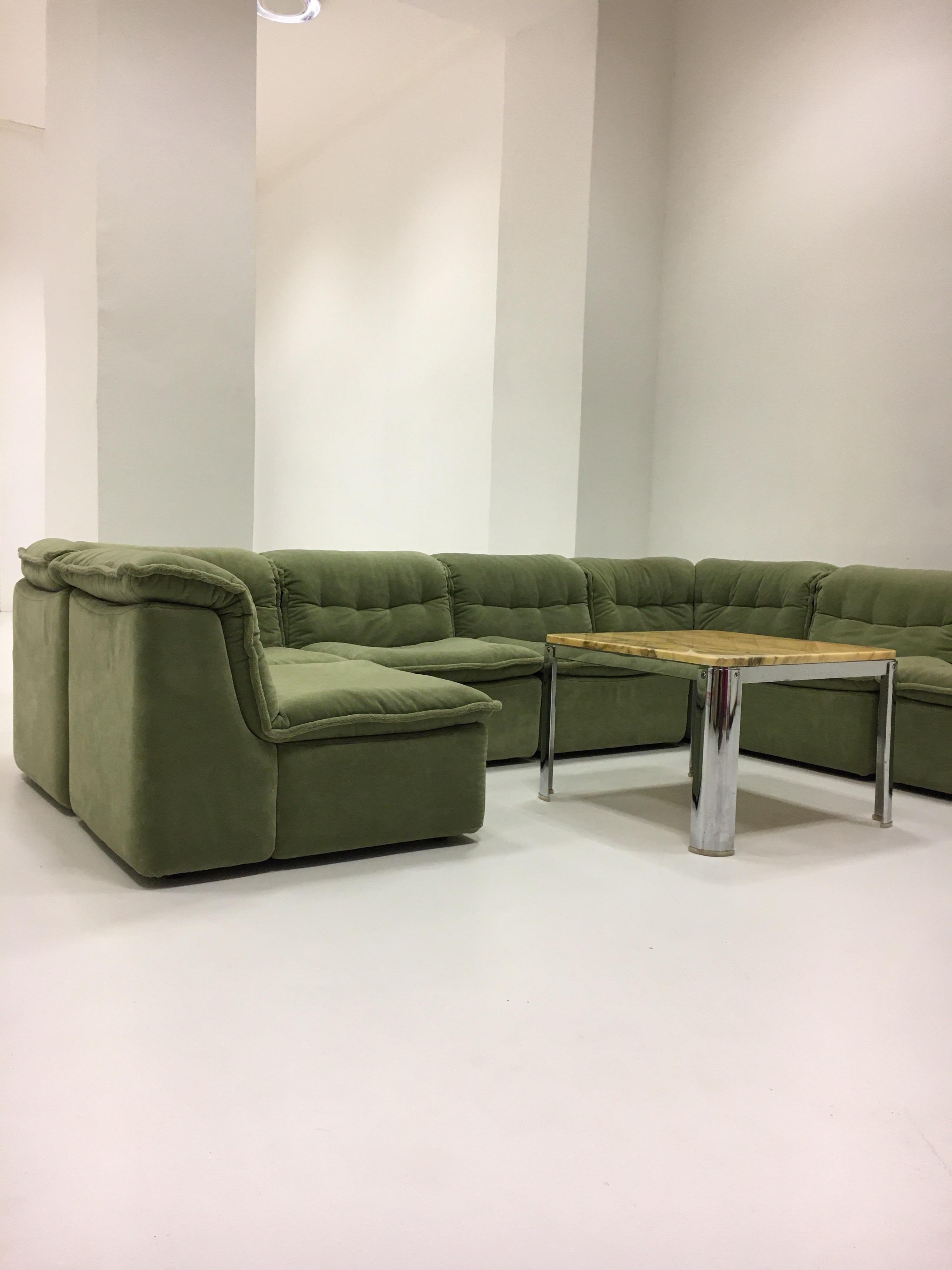 Vintage Rolf Benz Modular Sectional Sofa Suite, Germany, 1970 In Good Condition In Vienna, AT