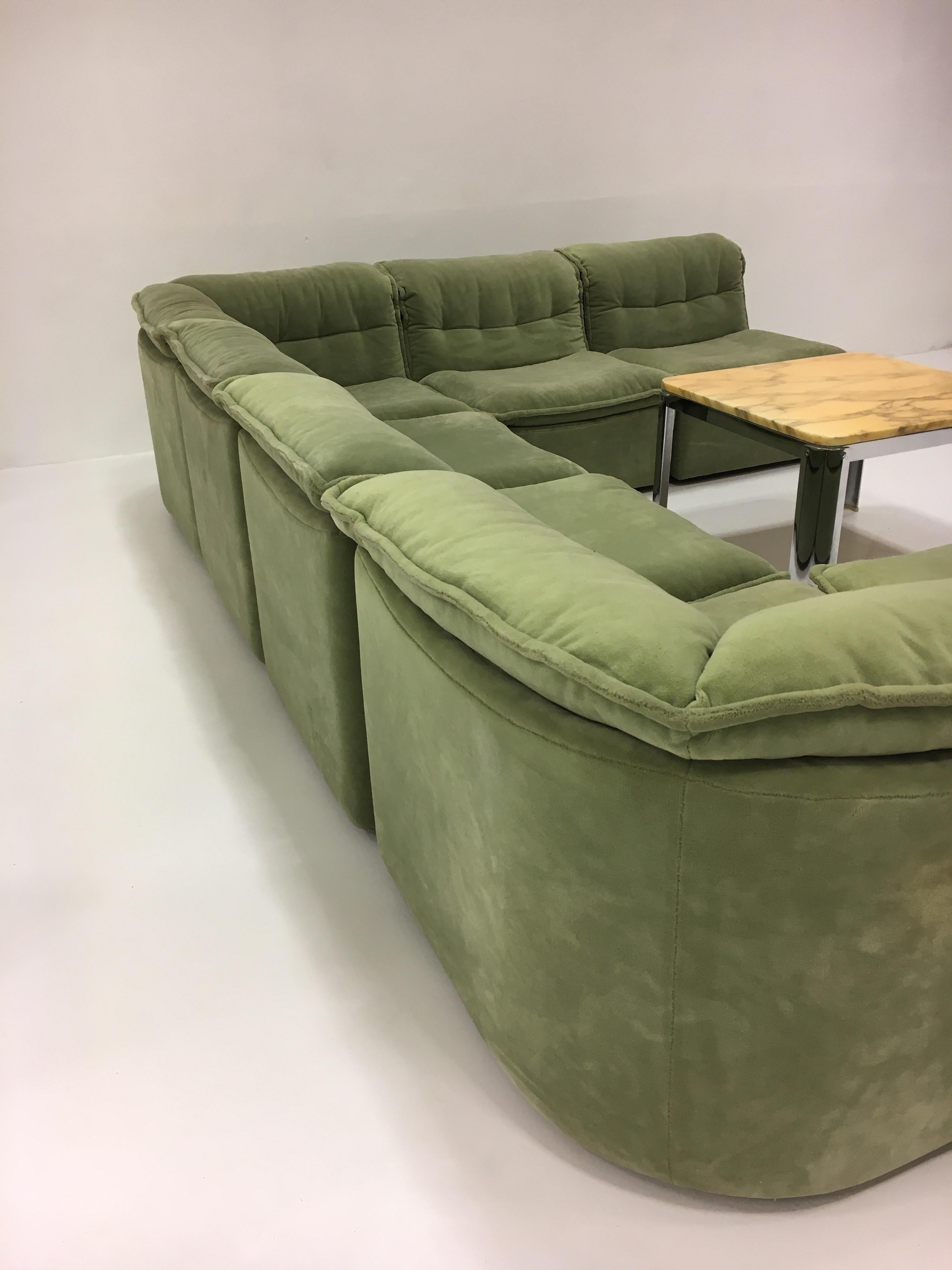 Vintage Rolf Benz Modular Sectional Sofa Suite, Germany, 1970 5