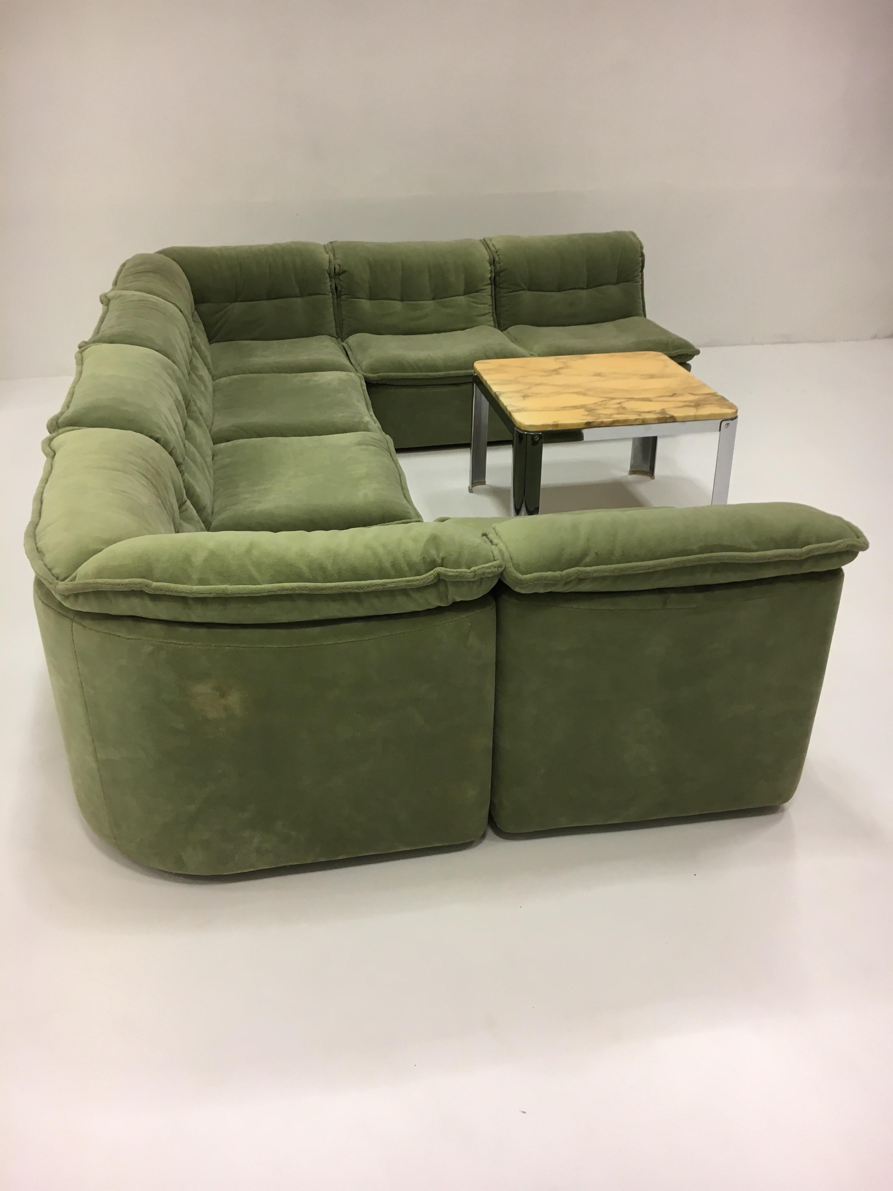 Vintage Rolf Benz Modular Sectional Sofa Suite, Germany, 1970 1