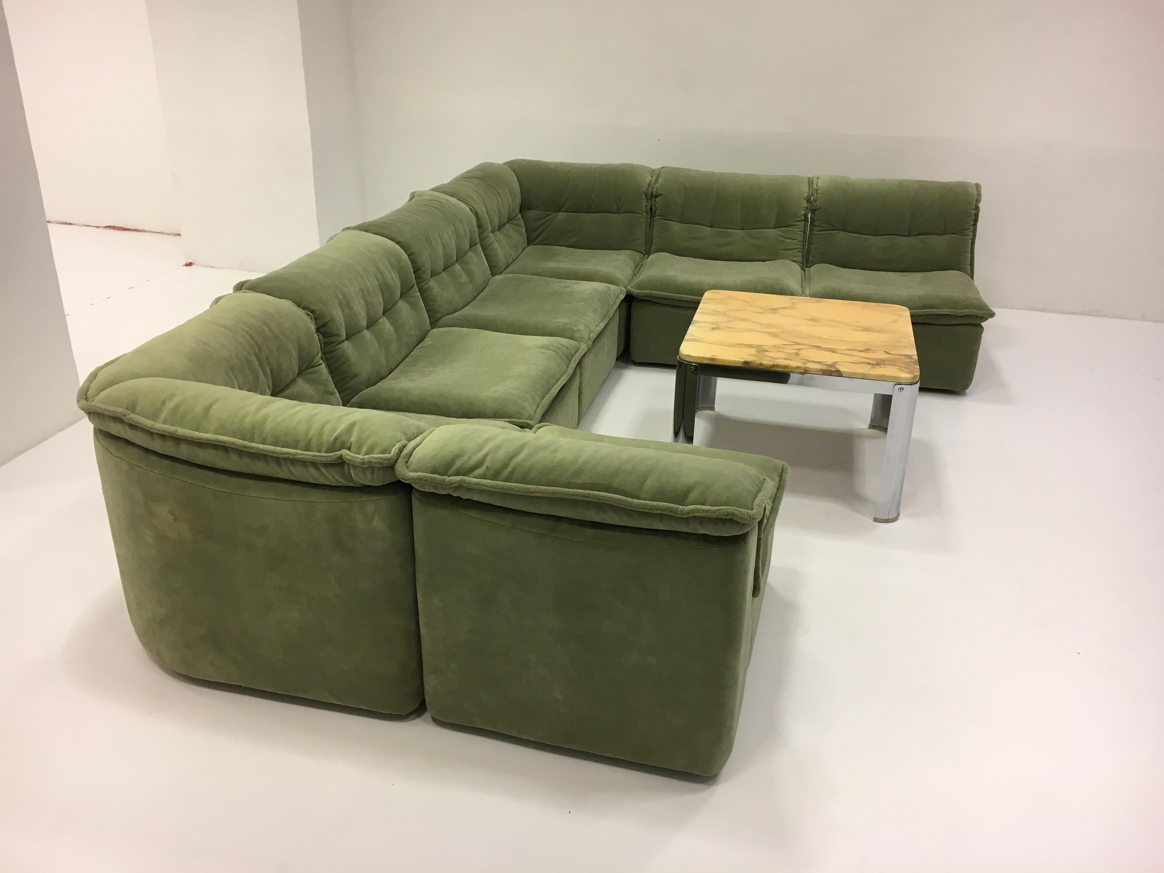 Vintage Rolf Benz Modular Sectional Sofa Suite, Germany, 1970 4