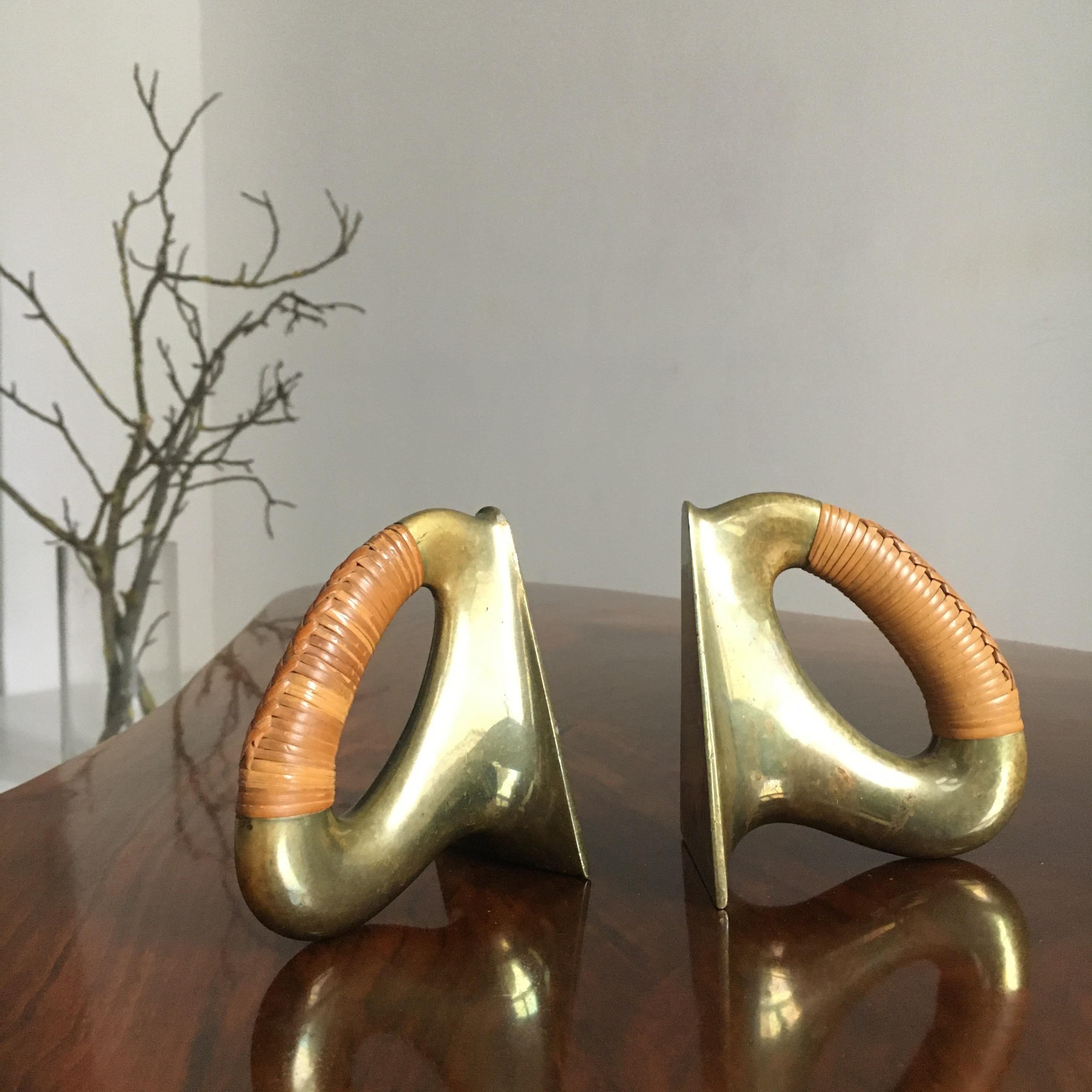 Pair of Rare and Extraordinary Vintage Carl Auböck Bookends, Austria, 1950s 10