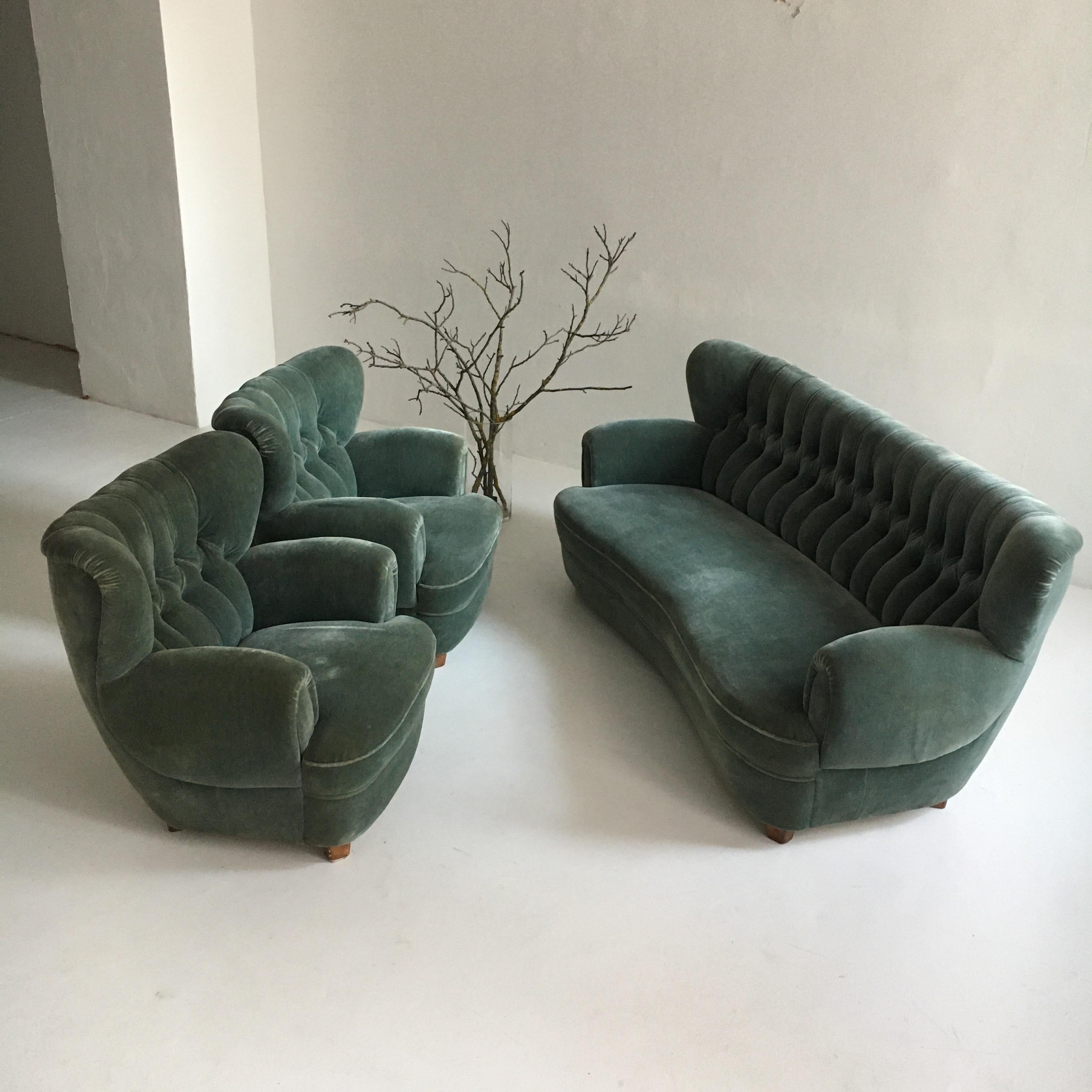 Rara suite di divani poetici di Oswald Haerdtl, Austria, anni '50 in vendita 1