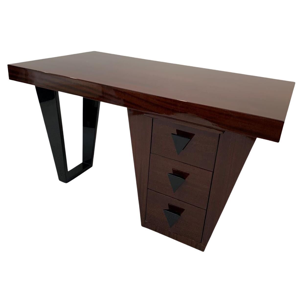 Modernist Art Deco Partners Desk , In The Style Of Gilbert Rohde Or Paul Frankl