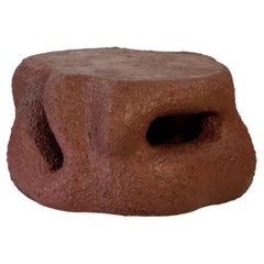 XL, Mesa de centro, Diseño contemporáneo, Borgoña, Escultura funcional