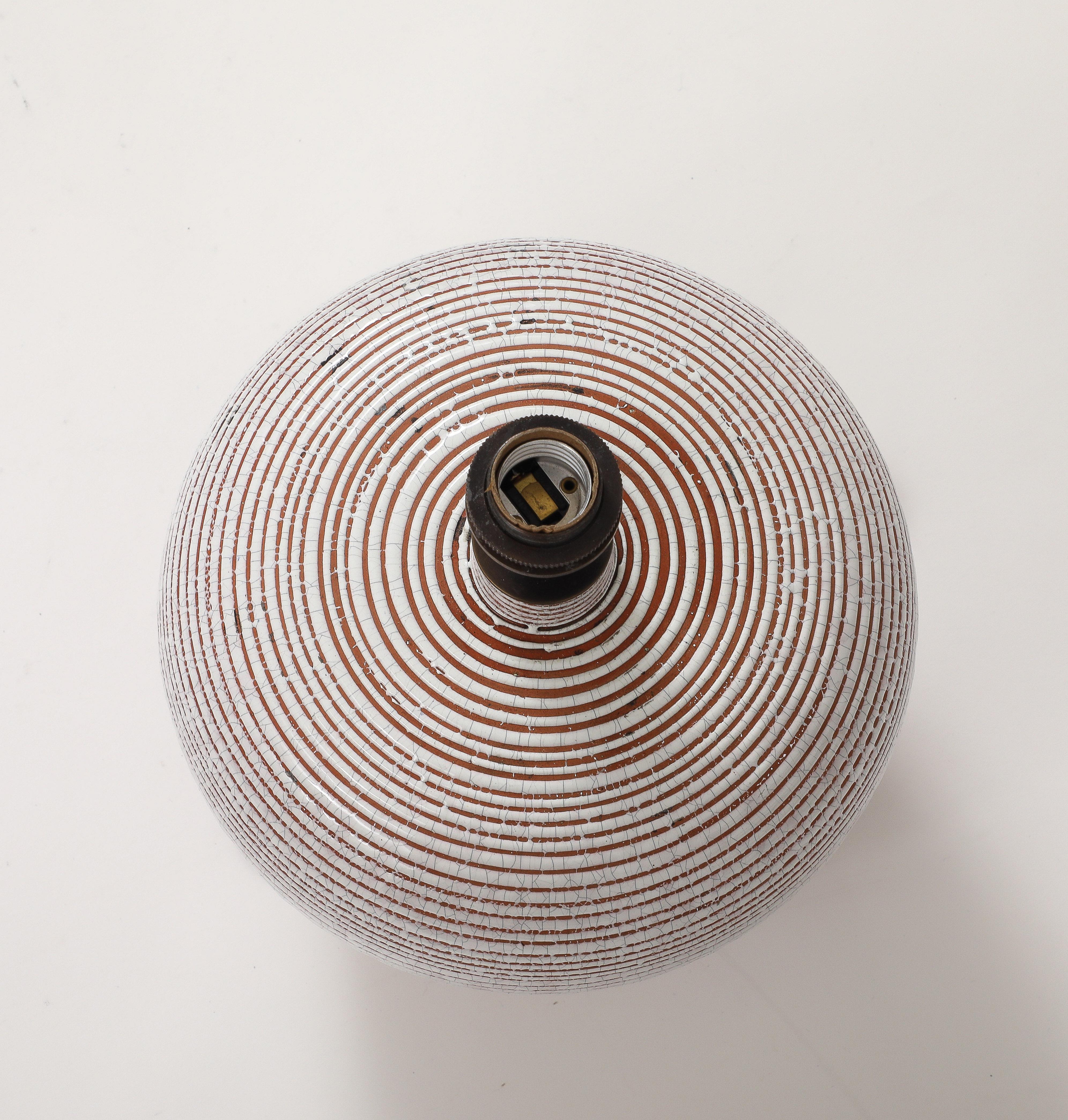 C.A.B. Céramique d’Art de Bordeaux, Félix Gėte Lamp, France, c.1930 Signed For Sale 3