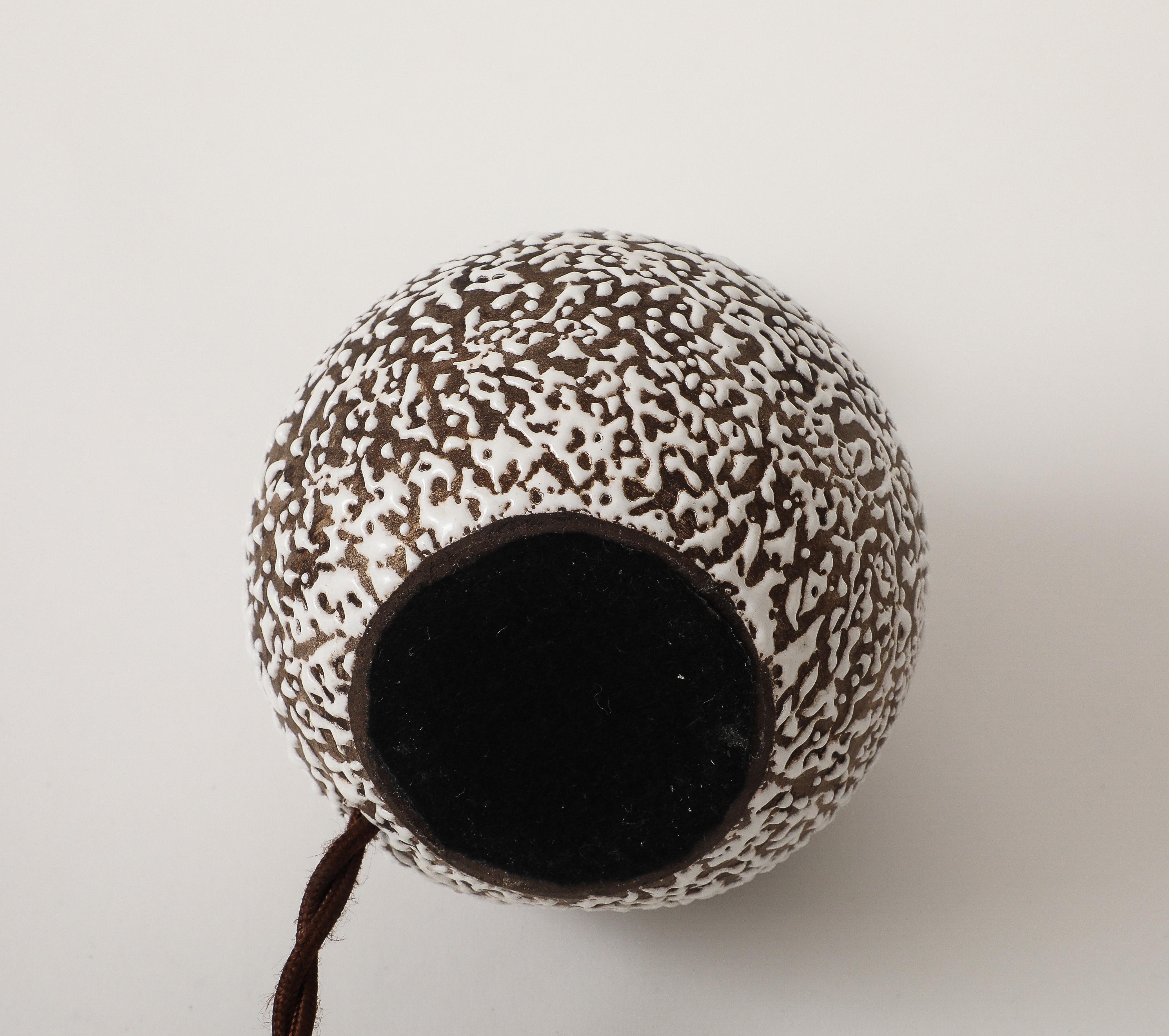 Small Jean Besnard Style Art Deco Round Lamp, France, c. 1930 For Sale 5