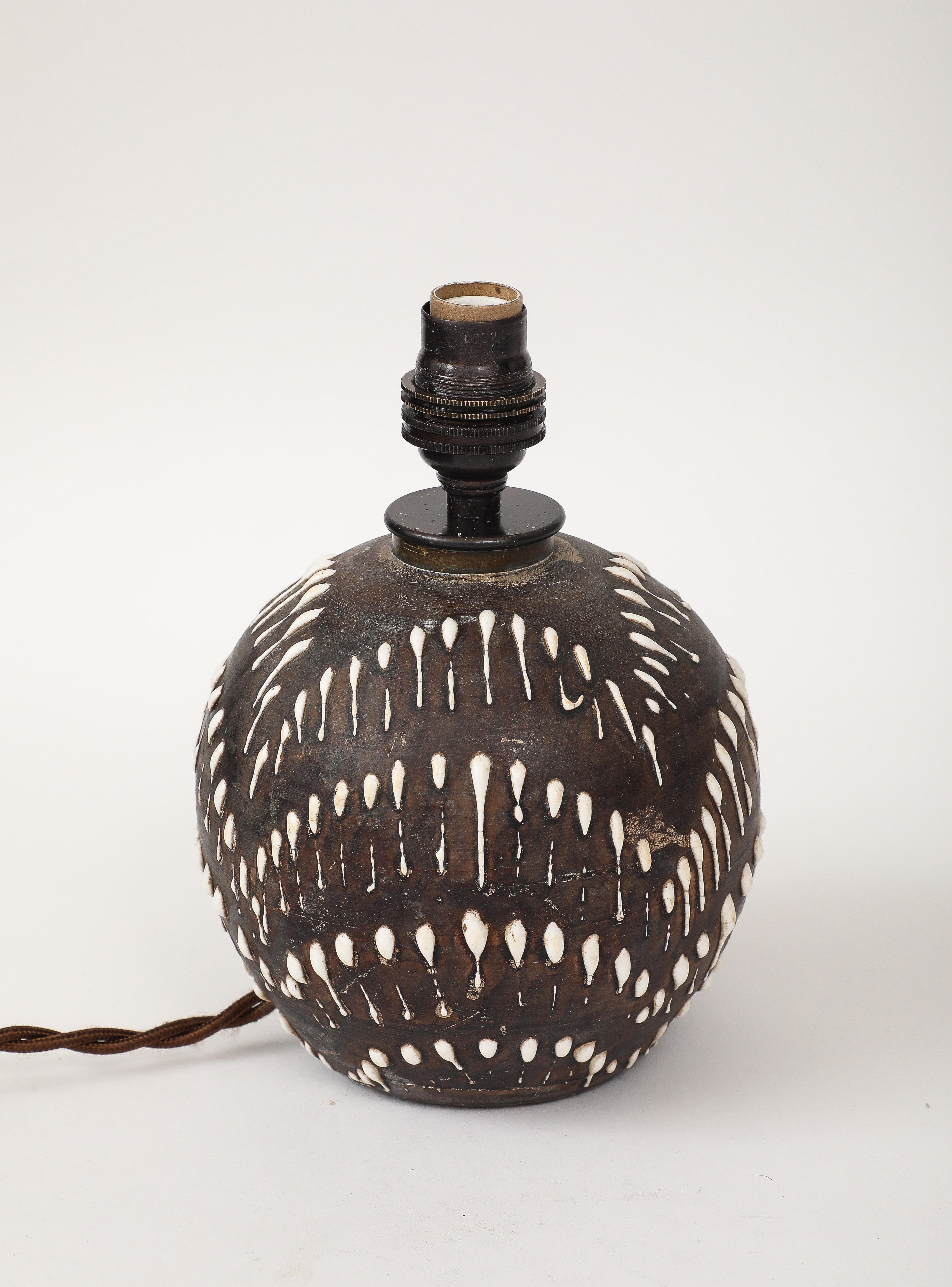 Céramique Lampe en céramique à motif 