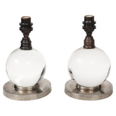 Paire de verres Jacques Adnet, mod. 7706, Baccarat, Paris, France, 1930