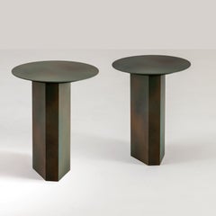 Imperfetto Coffee Table by Laurameroni in Verde Rame special finish