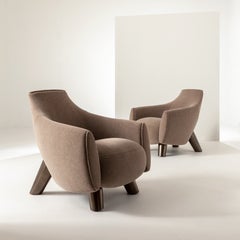 Fauteuil « Laurameroni Ippolita » rembourré de laine de lama
