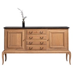 Sideboard im Stil Ludwigs XV. aus französischer Eiche, antike Handwerkskunst, um 1940