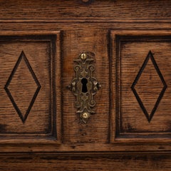 Comò barocco in rovere, Francia, XIX secolo