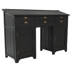 19th Century French Neoclassical Wooden Desk with Six Drawers
