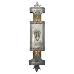 A Pewter and Copper Mezuzah Case by Shalom Bodner, United States 20th Century 