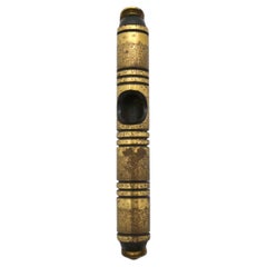 Retro A Brass Mezuzah Case by Hans Teppich, Jerusalem Circa 1950