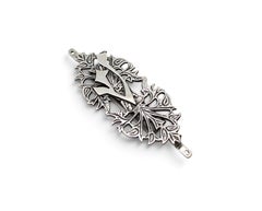 Rachel Gera Handmade Sterling Silver Mezuzah Case, Israel, 20th Century